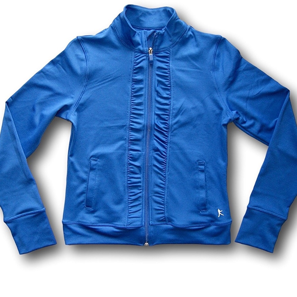 Danskin Now Blue Ruffled Jacket